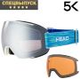 Маска Head MAGNIFY 5K chrome/EVENT с дополнительной линзой S1+S2 (ночь, день)