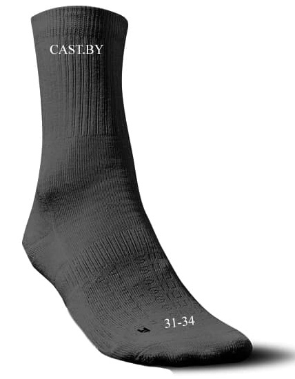 Теннисные носки длинные (черный) 31-34