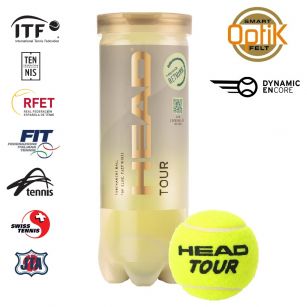Мячи теннисные Head TOUR - 3 мяча