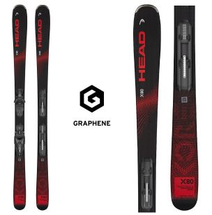 Горные лыжи Head KORE X 80 LYT-PR  anth/rd  - 163 см