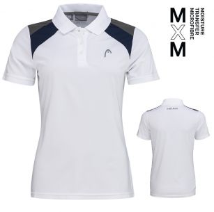 Head CLUB 22 Tech Polo Shirt Women WHDB - 36/38 (S)