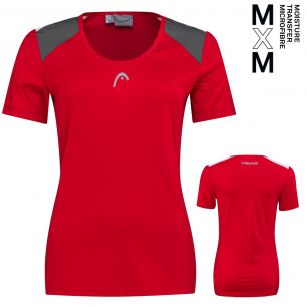 Head CLUB 22 Tech T-Shirt Women RD - 40/42 (L)