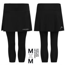Head CLUB 3/4 Tights Skort Women BK - 36/38 (S)