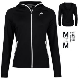 Head BREAKER Hoodie FZ Women BK - 36/38 (S)