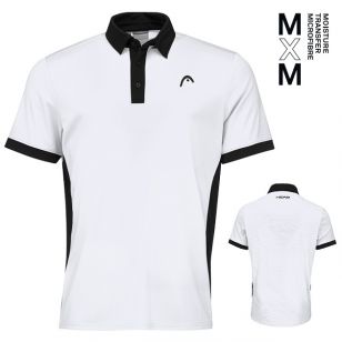 Head SLICE Polo Shirt Men WHBK - 46/48 (S)