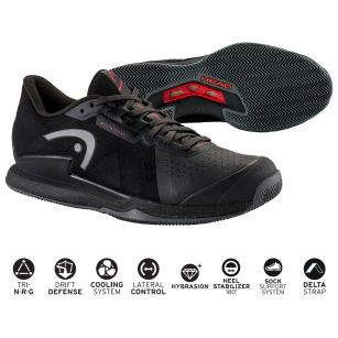 Теннисная обувь Head SPRINT PRO 3.5 Clay Men BKRD - 26.5 см (Eur. 41)