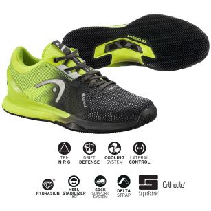 Теннисная обувь Head SPRINT PRO 3.0 SF Clay Women BKLI - 23.5 см (Eur. 37)