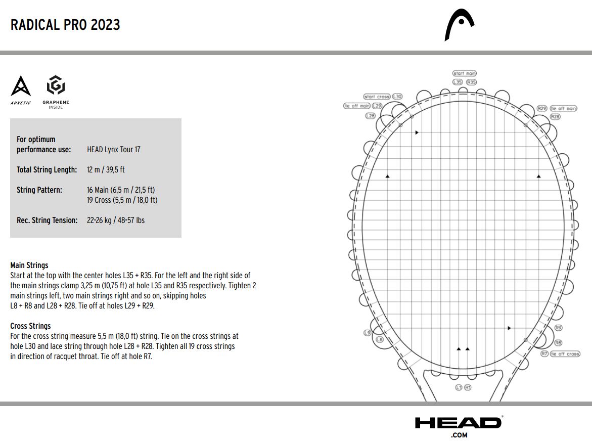 Ракетка теннисная Head RADICAL PRO 2023 (S3)