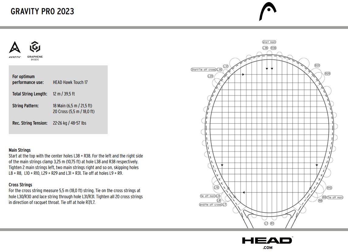  Ракетка теннисная HEAD Gravity PRO 2023 (S3)