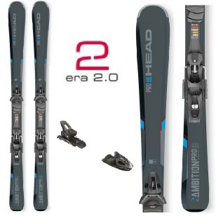 Горные лыжи Head AMBITION PRO R bk + Крепления – 160 см