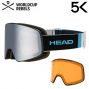 Маска Head HORIZON 5K RACE chrome/RD с дополнительной линзой S1+S2 (ночь, день)