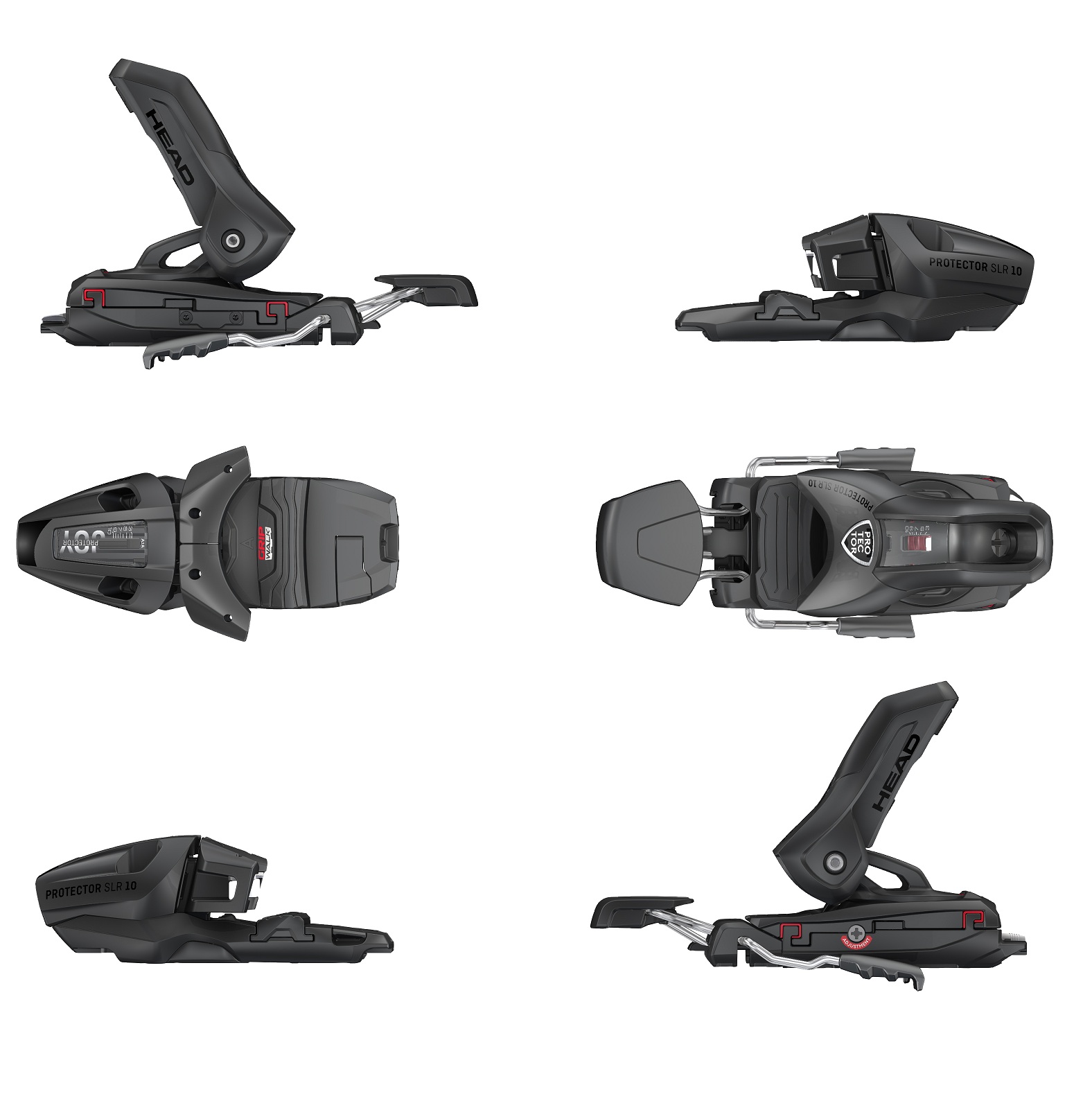 Крепления горнолыжные Head PROTECTOR SLR 10 GW BR.80[N]m.bk