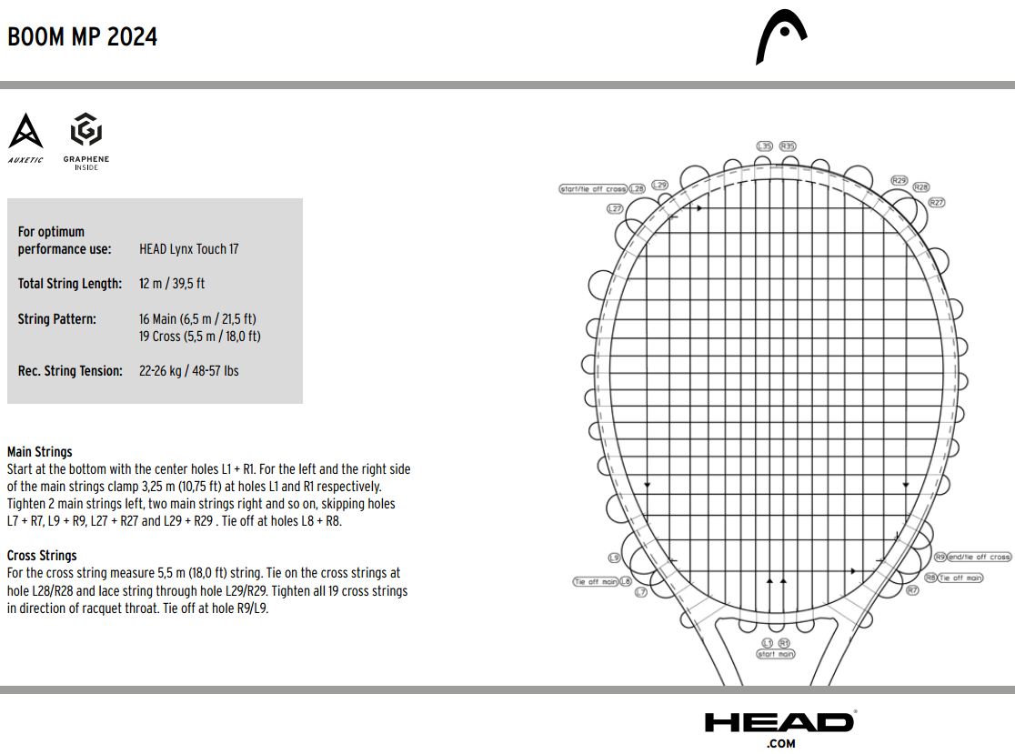Ракетка теннисная Head BOOM MP 2024 Alternate (ручка S2)