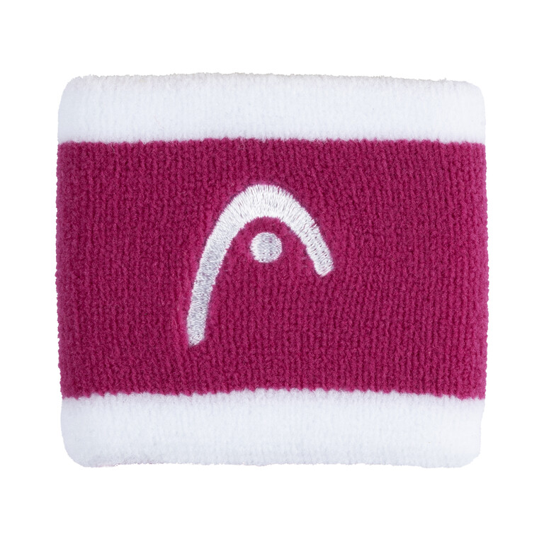 Напульсник HEAD Wristband striped 2.5" (VPWH ярко-розовый/белый) - 1 шт.