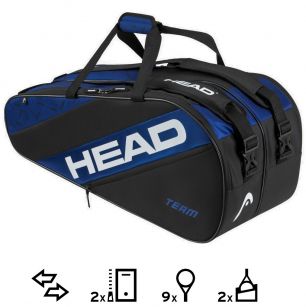 HEAD TEAM Racquet Bag BLBK 58L (размер L)
