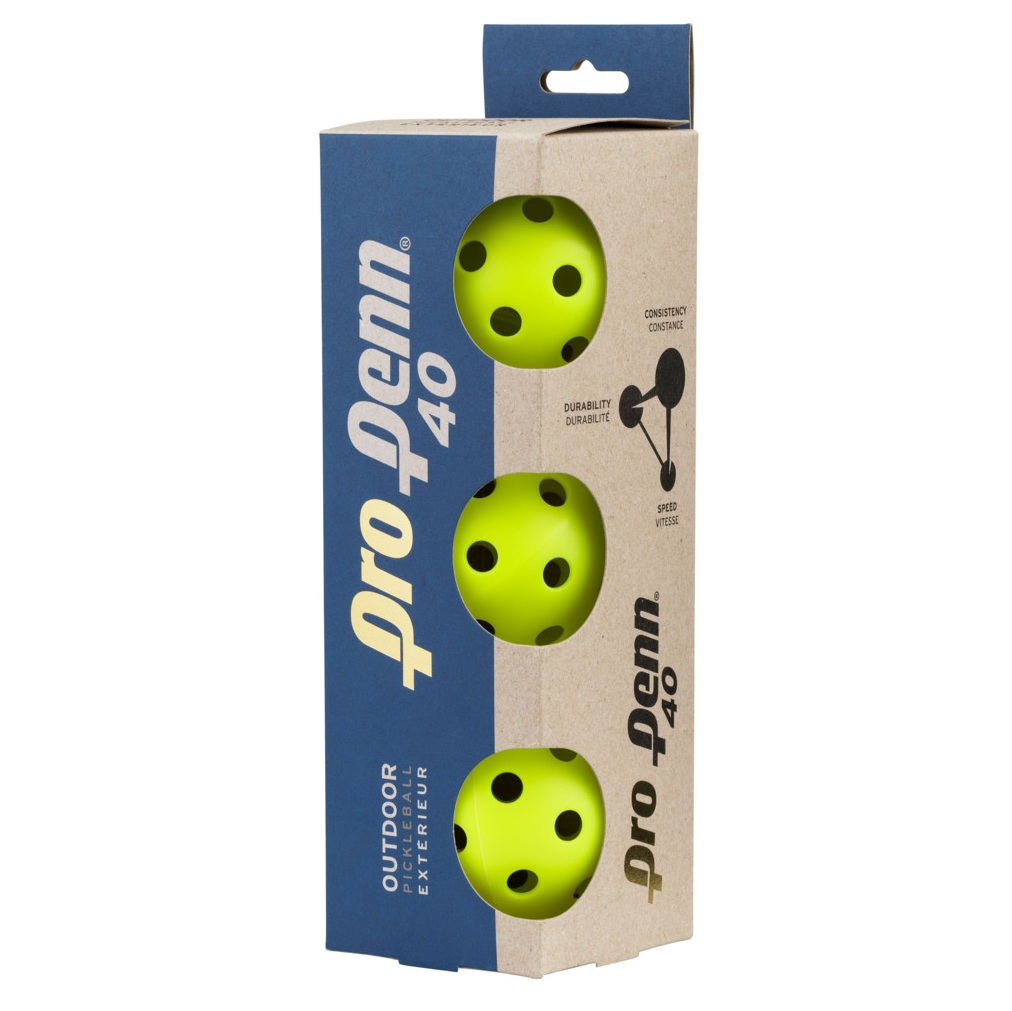 Мячи PICKLEBALL PRO PENN 40 Outdoor - упаковка 3 шт.