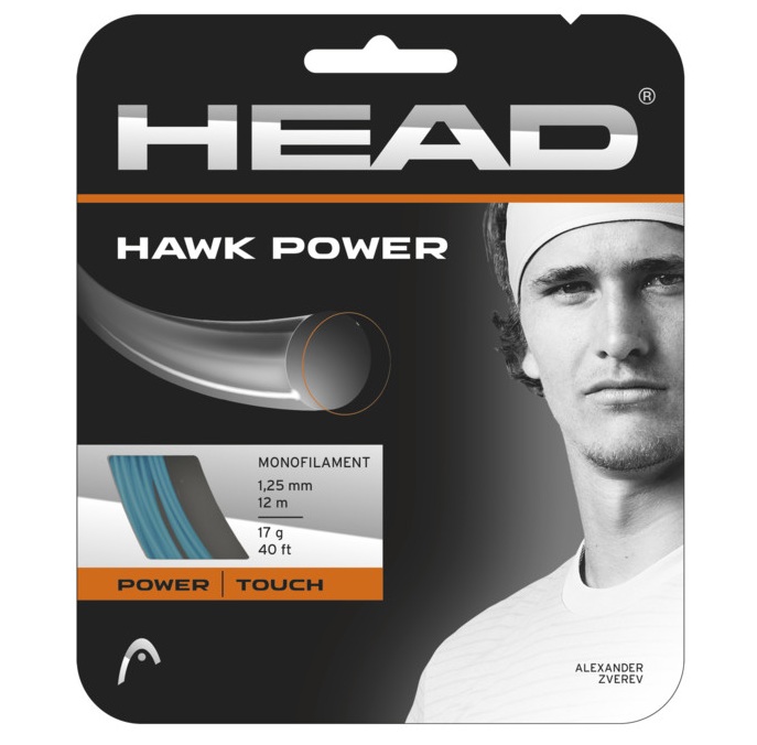 Струна теннисная Head HAWK POWER 17 PT (1,25 мм) - 12 м