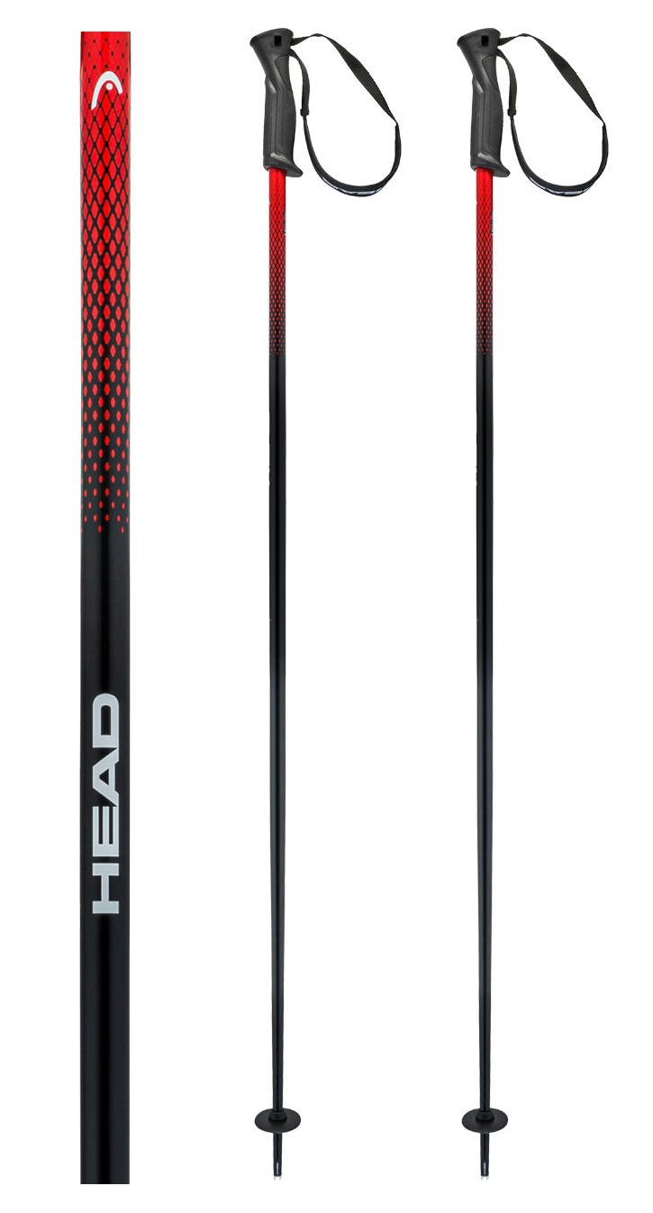 Палки горнолыжные Head FRONTSIDE black red - 120 см
