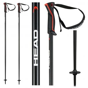 Палки горнолыжные Head FRONTSIDE anthracite/red - 105 см