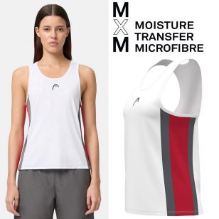 Head CLUB 25 TECH Tank Top Women RDWH - 36/38 (S)