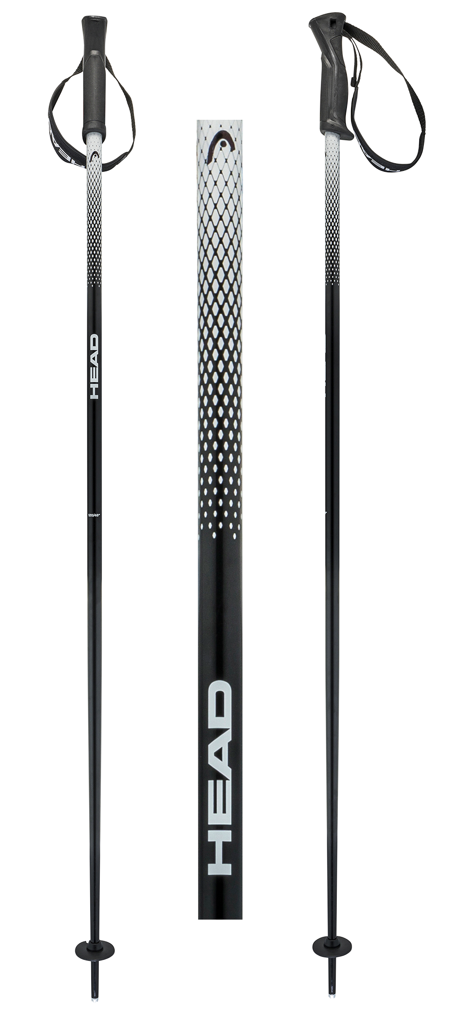 Палки горнолыжные Head FRONTSIDE black grey - 135 см