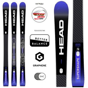 Горные лыжи Head SUPERSHAPE e-Titan SW BB-PR bk/nbl - 156 см