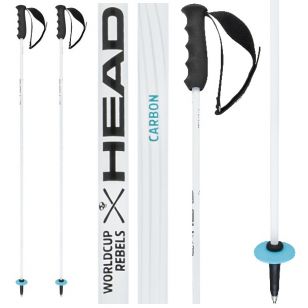 Палки горнолыжные Head WORLDCUP REBELS Carbon white - 135 см