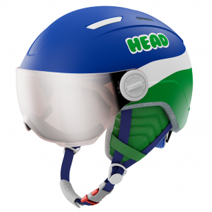 Шлем Head MOJO Visor blue/green S2 (день) - размер XXS (47-51)