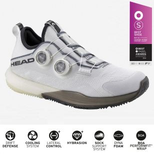Обувь Head MOTION PRO BOA Padel Men WHBK - 30.5 см (Eur. 46.5)