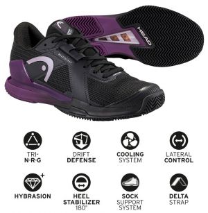 Теннисная обувь Head SPRINT PRO 4.0 Clay Women BKPL - 27 см (Eur. 42)