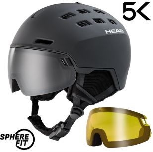 Шлем Head RADAR 5K black + дополнительная маска - XS/S (52-55 см)