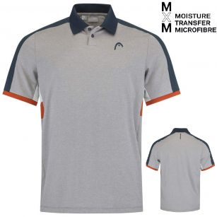 Head PADEL Tech Polo Shirt Men OR - 54/56 (XXL)