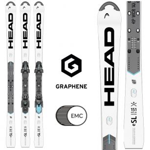 Горные лыжи Head WCR e-SL Rebel  FIS SW  RP WCR 14 wh/bk - 156 см