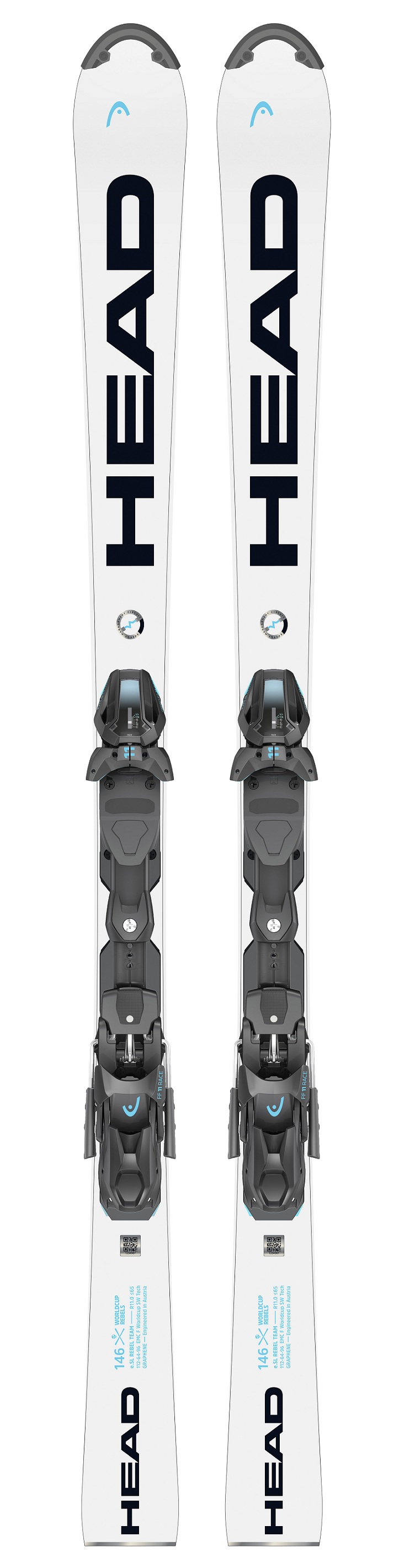 Горные лыжи Head WCR e.SL REBEL Team SW RP WCR T wh/bk - 139 см