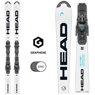 Горные лыжи Head WCR e.SL REBEL Team SW RP WCR T wh/bk - 132 см