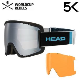 Маска Head CONTEX PRO 5K RACE chrome/RD с дополнительной линзой S1+S2 (ночь, день) - размер М