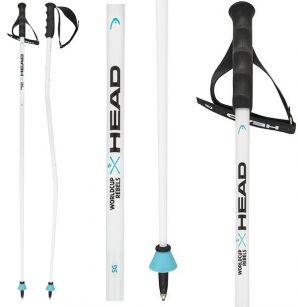 Палки горнолыжные Head WORLDCUP SG white/black/speed blue - 125 см