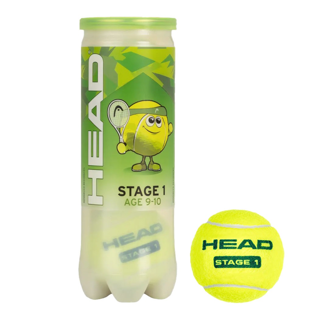 Мячи теннисные HEAD STAGE 1 - GREEN - 3 мяча