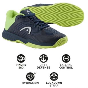 Теннисная обувь Head REVOLT PRO 4.5 Clay Junior NVLI - 24 см (Eur. 37)