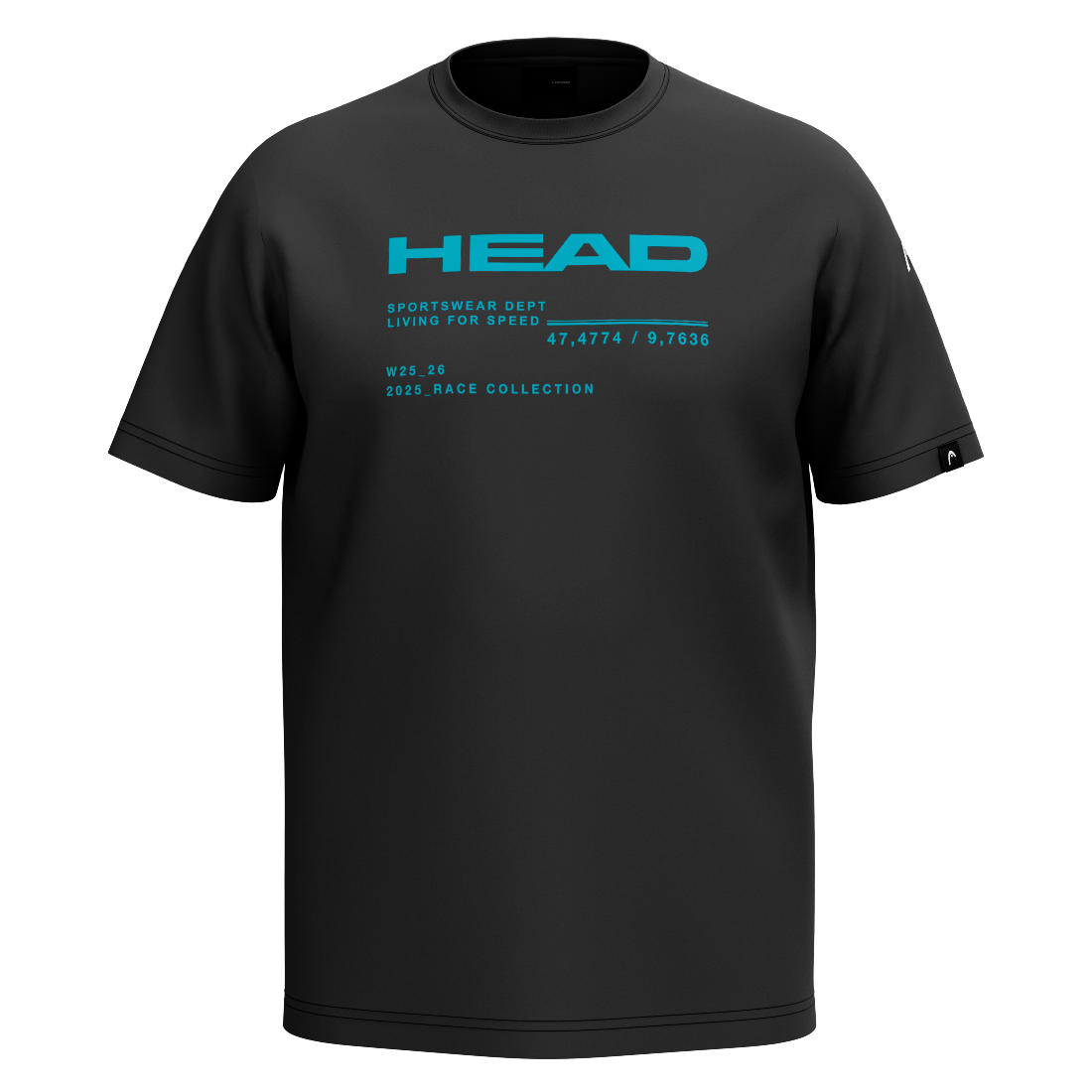 Head RACE T-Shirt Men BK - 46 (S)