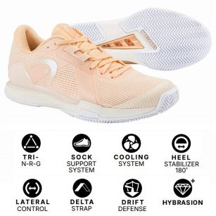 Теннисная обувь Head SPRINT PRO 4.0 Clay Women APVA - 25.5 см (Eur. 40)