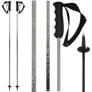 Палки горнолыжные Head PORSCHE Carbon black/white - 120 см