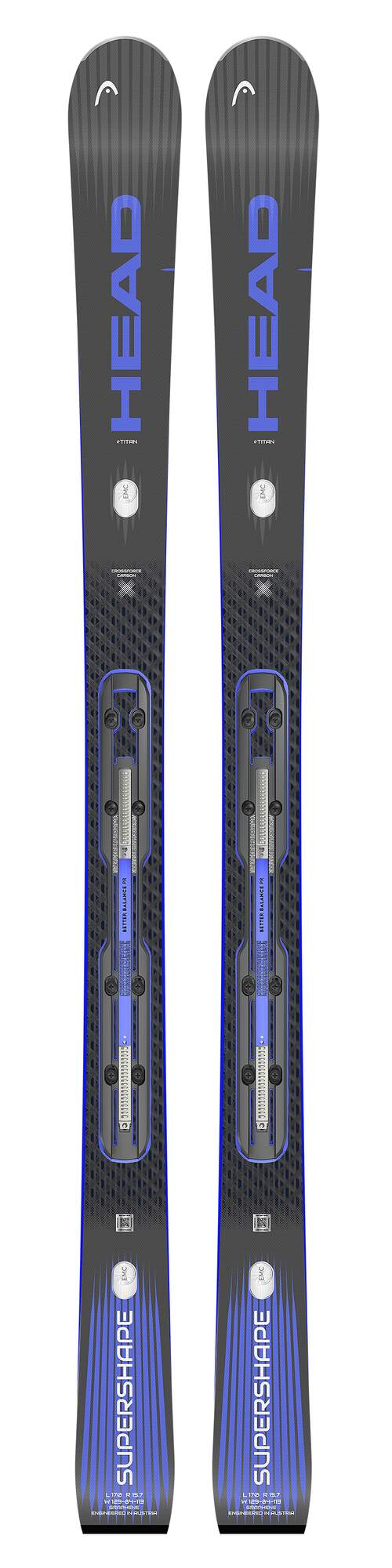 Горные лыжи Head SUPERSHAPE e-Titan SW BB-PR bk/bl - 170 см