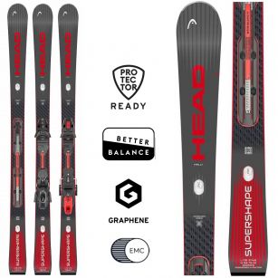 Горные лыжи Head SUPERSHAPE e-Rally SW BB-PR bk/rd - 163 см