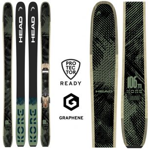 Горные лыжи Head KORE 106 Ti black-green – 184 см