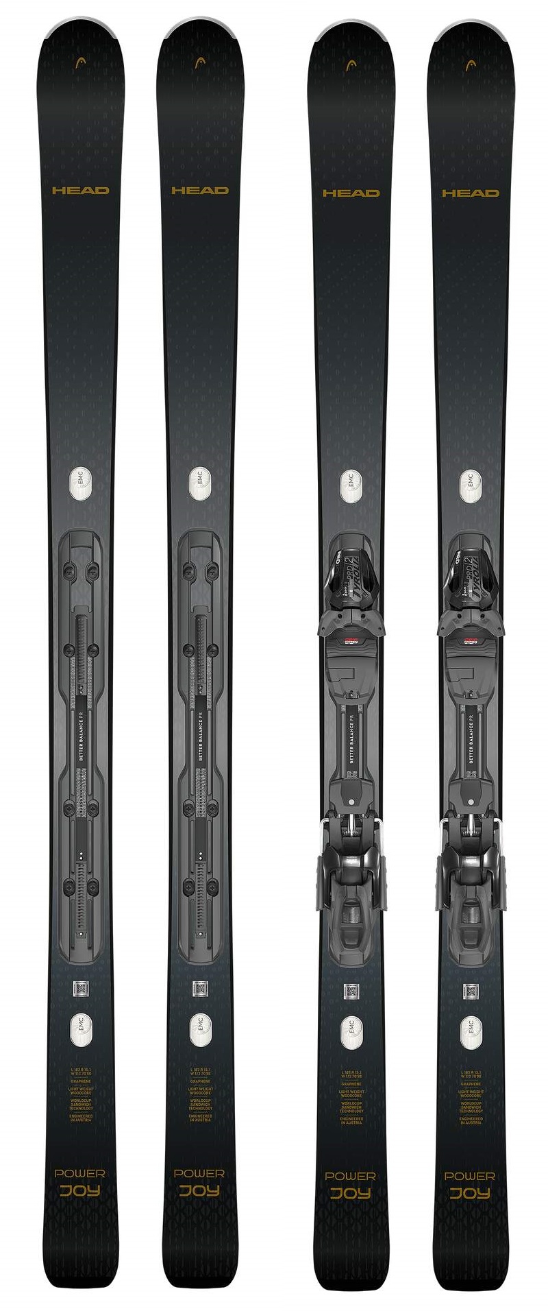 Горные лыжи Head E-POWER JOY SW BB-PR bk/gr – 158 см
