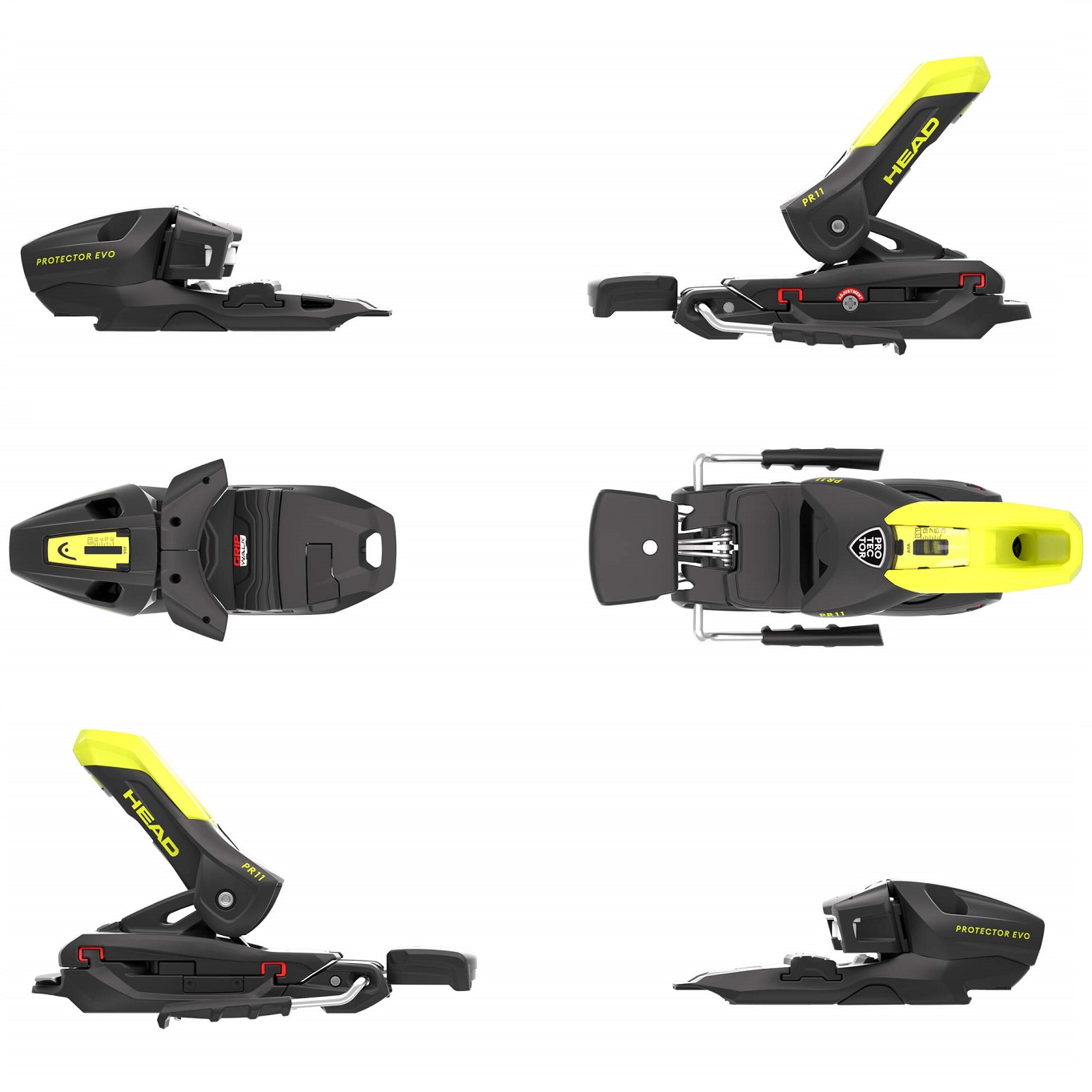 Крепления горнолыжные Head PROTECTOR EVO PR 11 GW [P-85] m.bk/yw