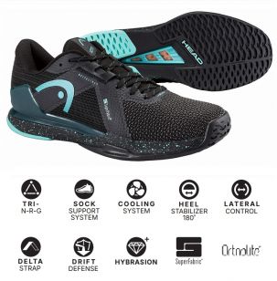 Теннисная обувь Head SPRINT PRO 4.0 SF Men BKTE - 28.5 см (Eur. 44)