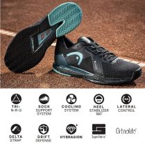 Теннисная обувь Head SPRINT PRO 4.0 SF Clay Men BKTE - 29.5 см (Eur. 45)