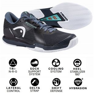 Теннисная обувь Head SPRINT PRO 4.0 Clay Men BBTE - 32 см (Eur. 48.5)